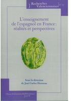 Couverture du livre « L'enseignement de l'espagnol en France » de Herreras Jose Carlo aux éditions Pu De Valenciennes