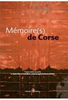 Couverture du livre « Mémoire(s) de Corse » de  aux éditions Colonna