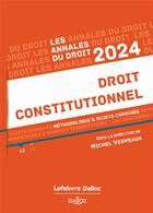 Couverture du livre « Annales droit constitutionnel (édition 2024) » de Michel Verpeaux aux éditions Dalloz