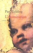 Couverture du livre « L'abomination » de Golding Paul aux éditions Plon
