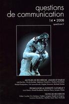 Couverture du livre « Questions de communication t.14 ; moteurs de recherche ; usages et enjeux ; promouvoir la diversité culturelle ? ; notes de recherche (édition 2008) » de  aux éditions Pu De Nancy