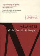Couverture du livre « Revue mélanges » de  aux éditions Casa De Velazquez