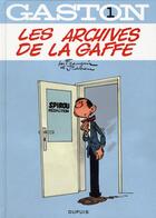 Couverture du livre « Gaston Tome 1 : les archives de La Gaffe » de Jidehem et Andre Franquin aux éditions Dupuis