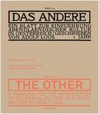 Couverture du livre « Adolf loos the other /anglais/allemand » de Adolf Loos aux éditions Lars Muller