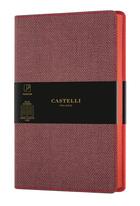 Couverture du livre « Carnet harris grand format ligné maple red » de  aux éditions Castelli Milano