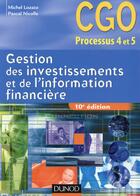 Couverture du livre « Gestion des investissements et de l'information financière ; manuel (10e édition) » de Michel Lozato et Pascal Nicolle aux éditions Dunod