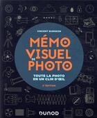 Couverture du livre « Mémo visuel de photo ; toute la photo en un clin d'oeil (2e édition) » de Burgeon Vincent aux éditions Dunod
