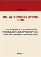 Couverture du livre « Essai sur le concept du sentiment raciste » de Guy Rostin Tack aux éditions Books On Demand