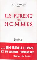 Couverture du livre « Ils furent des hommes » de C. L. Flavian aux éditions Nel