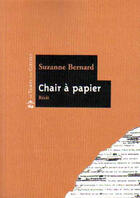 Couverture du livre « Chair à papier » de Suzanne Bernard aux éditions Le Temps Des Cerises