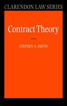 Couverture du livre « Contract Theory » de Smith Stephen A aux éditions Oup Oxford