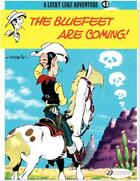 Couverture du livre « Lucky Luke t.43 ; the Bluefeet are coming! » de Rene Goscinny et Morris aux éditions Cinebook