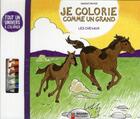 Couverture du livre « Je colorie comme un grand ; les chevaux » de Vincent Boyer aux éditions Pere Castor