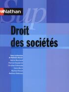 Couverture du livre « NATHAN SUP ; droit des sociétés (édition 2011) » de  aux éditions Nathan