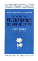 Couverture du livre « Vivekananda tel que je l'ai vu » de Nivedita aux éditions Albin Michel