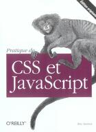 Couverture du livre « Pratique de css et javascript » de Eric Sarrion aux éditions Ellipses