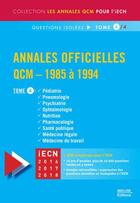 Couverture du livre « Annales officielles ; QCM (édition 1985/1994) Tome 4 » de David Perrot aux éditions Med-line