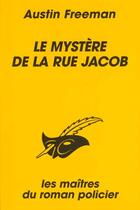 Couverture du livre « Le mystere de la rue jacob » de Freeman Austin aux éditions Editions Du Masque