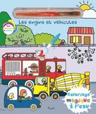 Couverture du livre « Engins et vehicules coloriage » de Elisabeth Morais aux éditions Piccolia