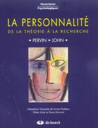 Couverture du livre « La personnalite de la theorie a la recherche » de Pervin aux éditions De Boeck