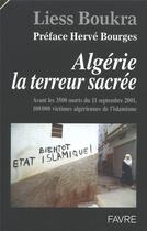 Couverture du livre « Algerie la terreur sacree » de Boukra/Bourges aux éditions Favre