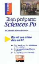 Couverture du livre « Bien preparer sciences po » de Lescombes Eric aux éditions Studyrama