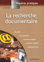 Couverture du livre « Recherche documentaire » de Le Pottier/Darrobers aux éditions Nathan