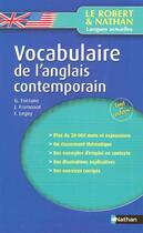 Couverture du livre « Vocabulaire de l'anglais contemporain » de Gilbert Fontane et J Fromonot et I Leguy aux éditions Nathan