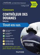 Couverture du livre « Concours controleur des douanes - 2023/2024 - tout-en-un » de Beck/Speller/Badufle aux éditions Dunod