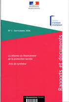 Couverture du livre « La réforme du financement de la protection sociale » de  aux éditions Documentation Francaise