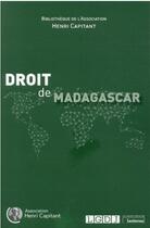 Couverture du livre « Droit de Madagascar » de  aux éditions Lgdj