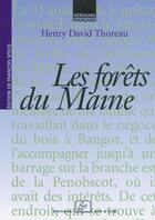 Couverture du livre « Les forêts du Maine » de Thoreau Henry David aux éditions Rue D'ulm