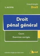 Couverture du livre « Droit pénal général » de Sylvain Jacopin aux éditions Breal