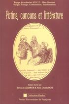 Couverture du livre « Potins cancans et litterature » de Solomon/Chamayo aux éditions Pu De Perpignan