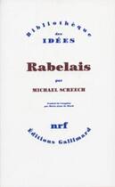 Couverture du livre « Rabelais » de Michael Screech aux éditions Gallimard