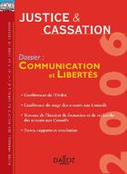 Couverture du livre « Communication et libertés » de  aux éditions Dalloz