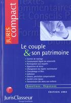 Couverture du livre « Le couple et son patrimoine » de Hugot aux éditions Lexisnexis