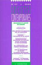 Couverture du livre « SOCIETES CONTEMPORAINES n.37 : religions et laïcité en Europe » de Societes Contemporaines aux éditions L'harmattan