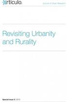 Couverture du livre « REVUE ARTICULO T.SPE 3 ; revisiting urbanity and rurality » de Revue Articulo aux éditions Articulo