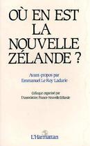 Couverture du livre « Où en est la Nouvelle Zélande ? » de  aux éditions L'harmattan