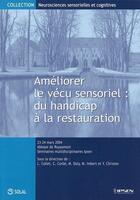 Couverture du livre « Améliorer le vécu sensoriel : du handicap à la restauration » de Collet aux éditions Solal