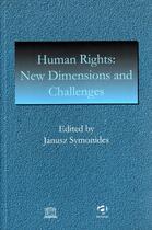 Couverture du livre « Human rights : new dimensions and challenges » de  aux éditions Unesco