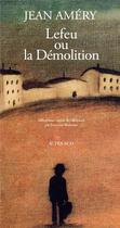 Couverture du livre « Lefeu ou la démolition » de Jean Amery aux éditions Actes Sud