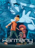Couverture du livre « Harmony Tome 2 : indigo » de Mathieu Reynes aux éditions Dupuis
