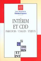 Couverture du livre « Interim et cdd » de Insee aux éditions Liaisons