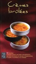 Couverture du livre « Crèmes brûlées ; 58 recettes » de Lisa Mazieres aux éditions Saep
