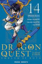 Couverture du livre « Dragon quest - les héritiers de l'emblème Tome 14 » de Kamui Fujiwara et Yuji Horii et Takashi Umemura aux éditions Mana Books