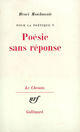 Couverture du livre « Pour la poetique - vol05 » de Henri Meschonnic aux éditions Gallimard (patrimoine Numerise)