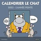 Couverture du livre « Le chat : l'année peinte ; calendrier (édition 2023) » de Philippe Geluck aux éditions Casterman