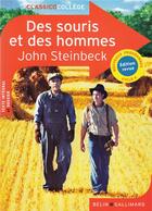 Couverture du livre « Des souris et des hommes » de John Steinbeck et Virginie Manouguian aux éditions Belin Education